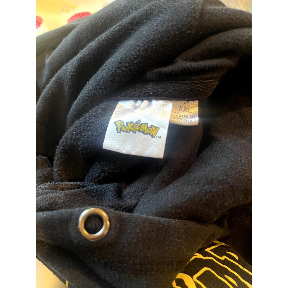 Pokémon Black Hoodie Sweater XXL | Anime Gamer Graphic Pullover Sweatshirt - Picture 3 of 6